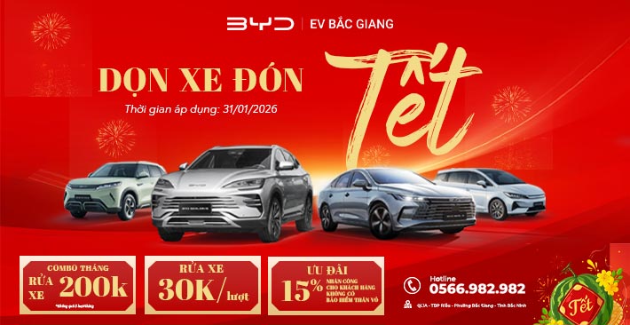 Ưu Đãi Dịch Vụ Tháng 1 tại BYD Bắc Giang